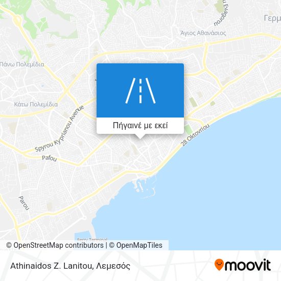 Athinaidos Z. Lanitou χάρτης