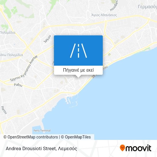 Andrea Drousioti Street χάρτης