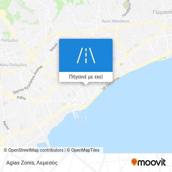 Agias Zonis χάρτης