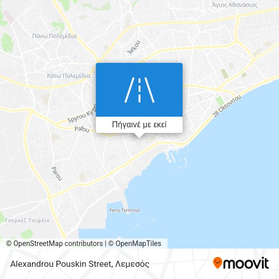 Alexandrou Pouskin Street χάρτης