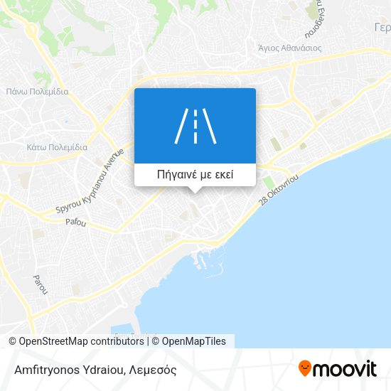 Amfitryonos Ydraiou χάρτης