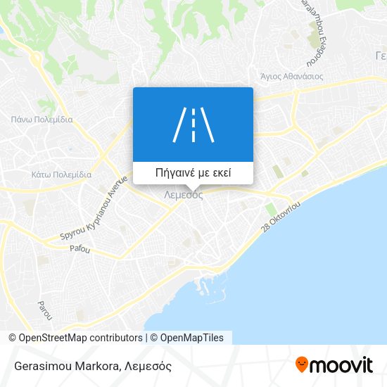 Gerasimou Markora χάρτης
