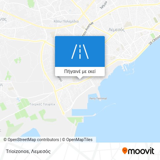 Trioizonos χάρτης