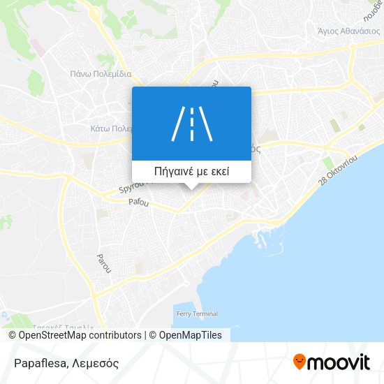 Papaflesa χάρτης