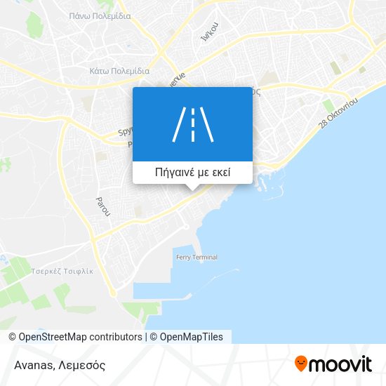 Avanas χάρτης