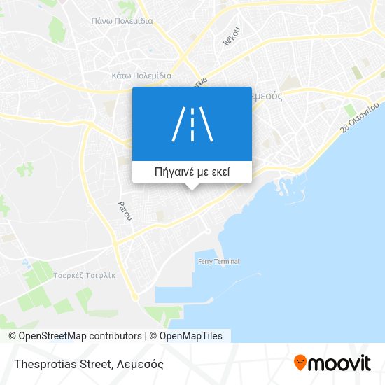 Thesprotias Street χάρτης