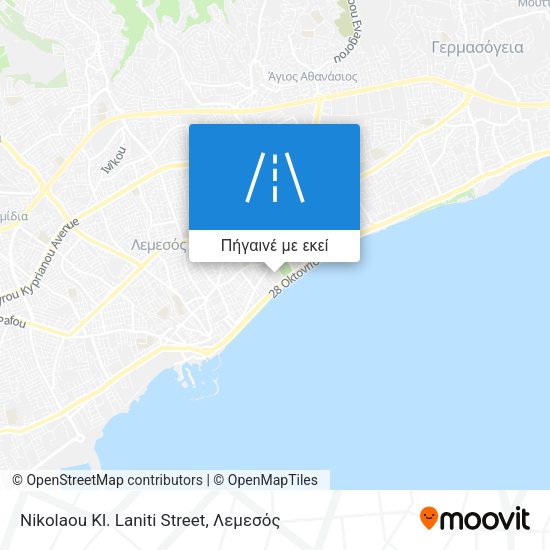 Nikolaou Kl. Laniti Street χάρτης