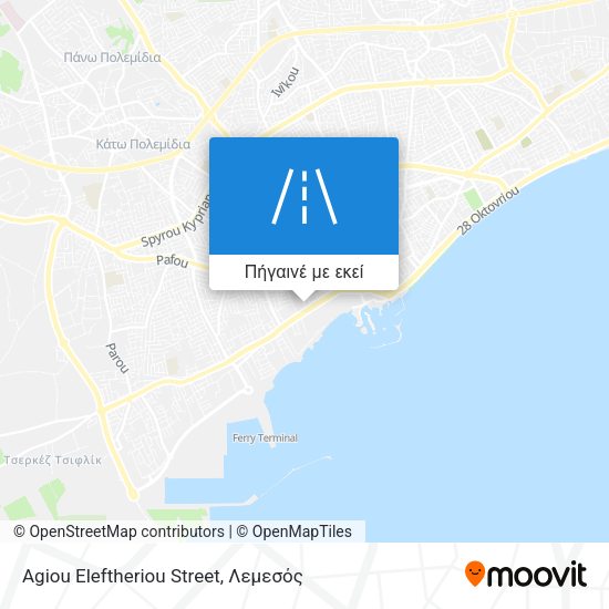 Agiou Eleftheriou Street χάρτης