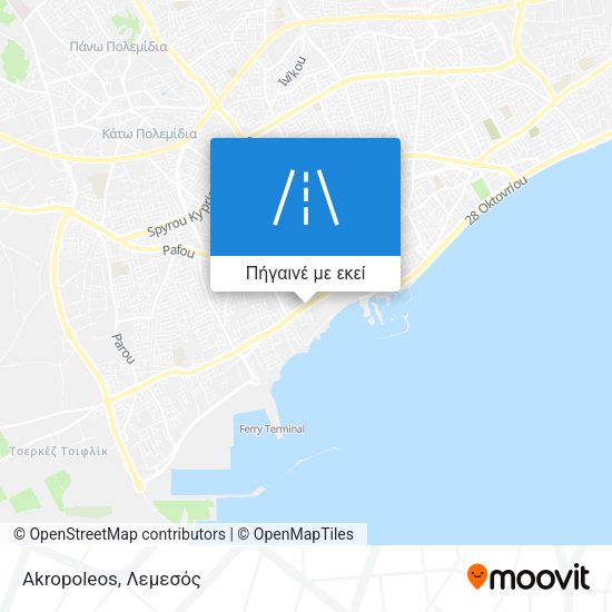 Akropoleos χάρτης