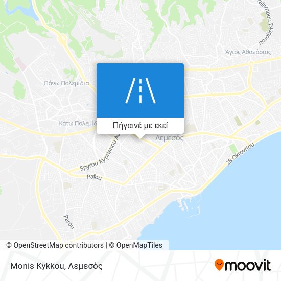 Monis Kykkou χάρτης