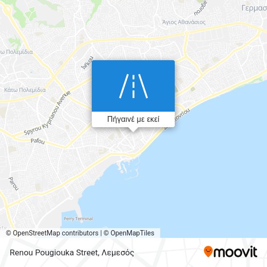 Renou Pougiouka Street χάρτης