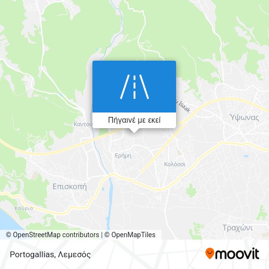 Portogallias χάρτης