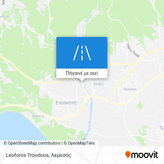 Leoforos Troodous χάρτης