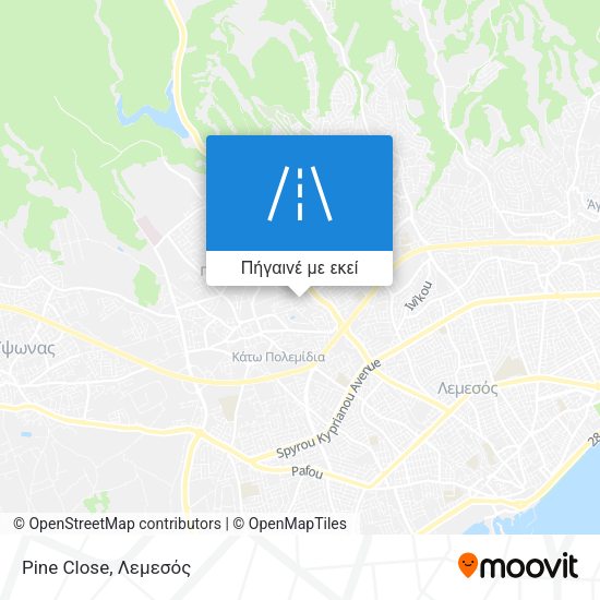 Pine Close χάρτης