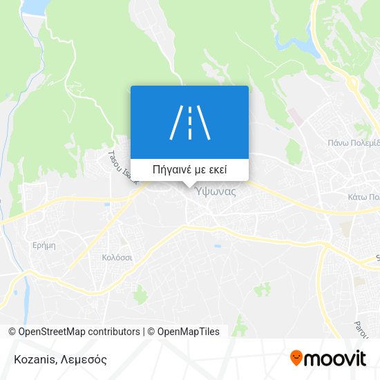 Kozanis χάρτης