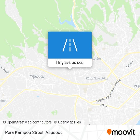 Pera Kampou Street χάρτης