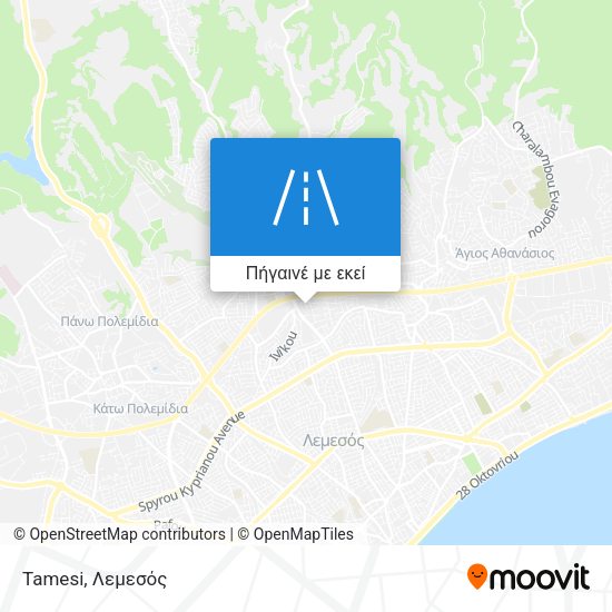 Tamesi χάρτης