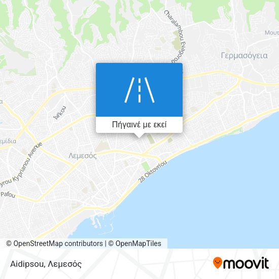 Aidipsou χάρτης