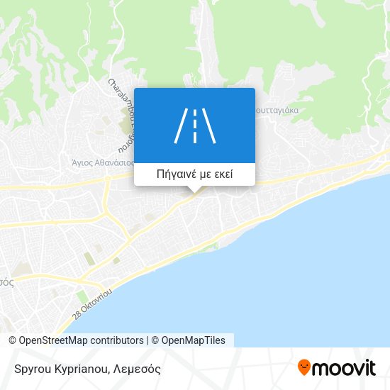 Spyrou Kyprianou χάρτης