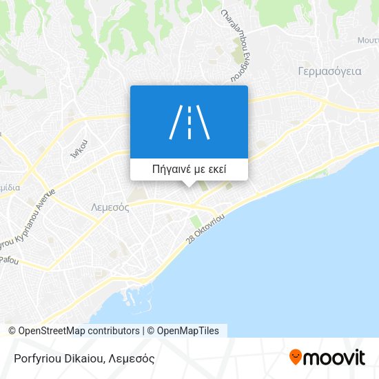 Porfyriou Dikaiou χάρτης