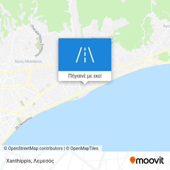 Xanthippis χάρτης