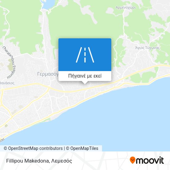 Fillipou Makedona χάρτης
