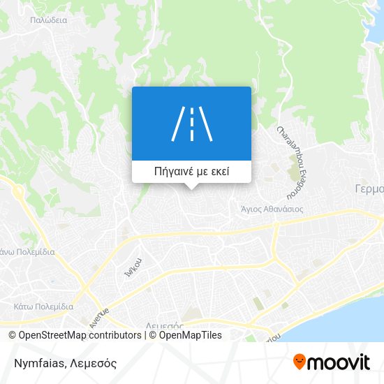 Nymfaias χάρτης