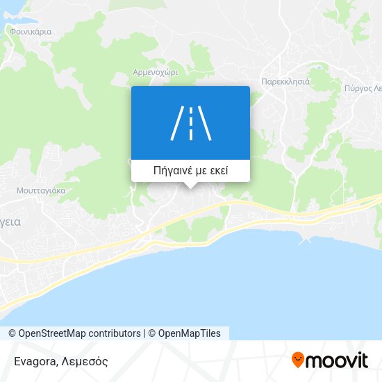 Evagora χάρτης