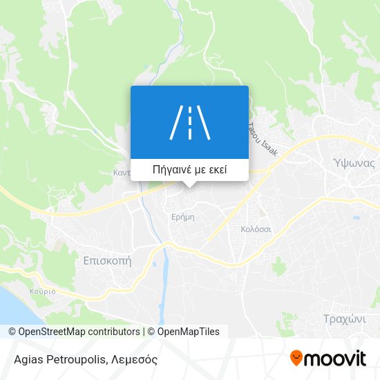 Agias Petroupolis χάρτης