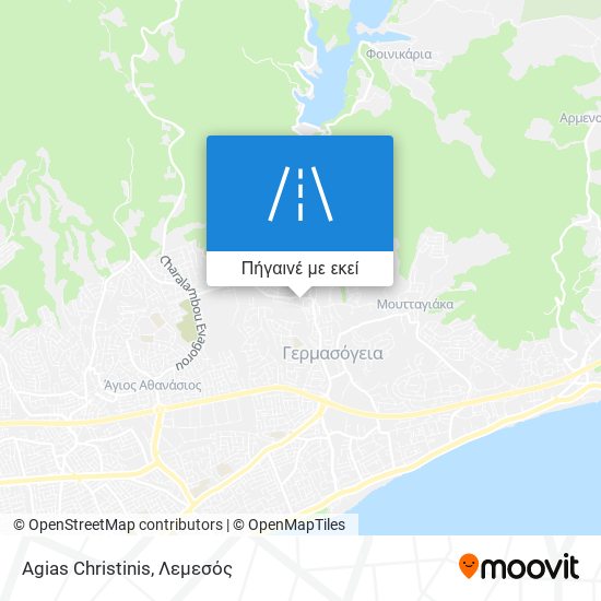 Agias Christinis χάρτης