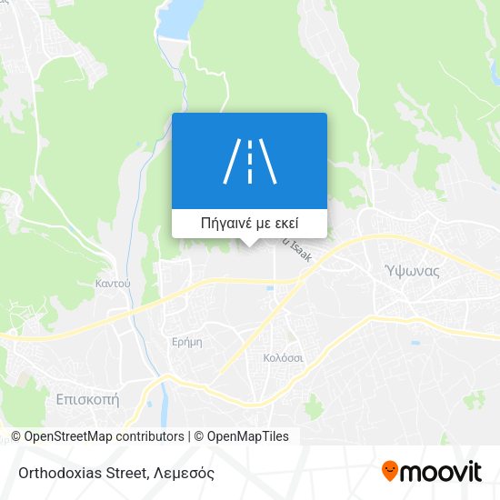 Orthodoxias Street χάρτης