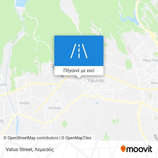 Vatus Street χάρτης