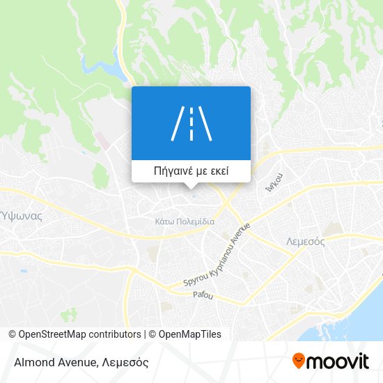 Almond Avenue χάρτης