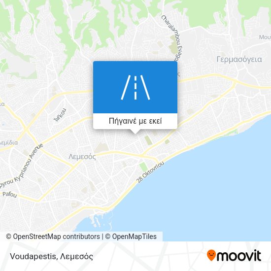 Voudapestis χάρτης