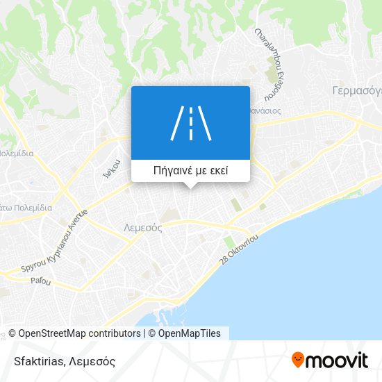 Sfaktirias χάρτης