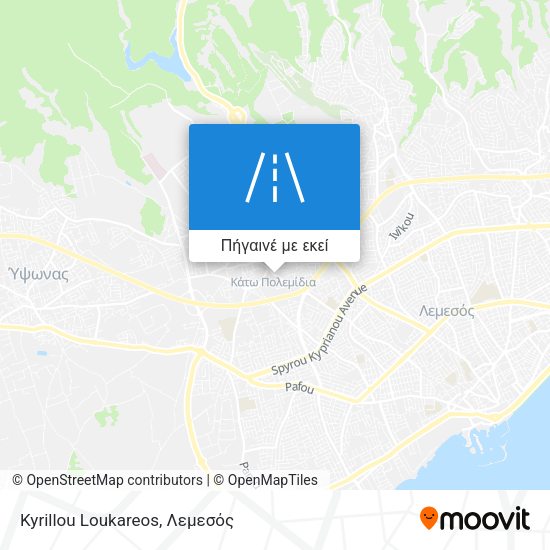 Kyrillou Loukareos χάρτης