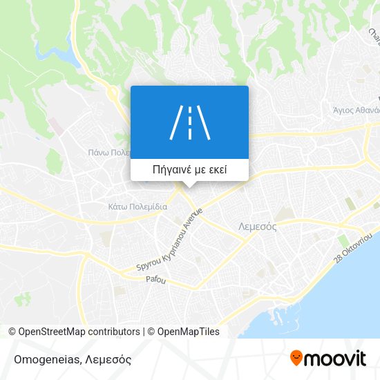 Omogeneias χάρτης