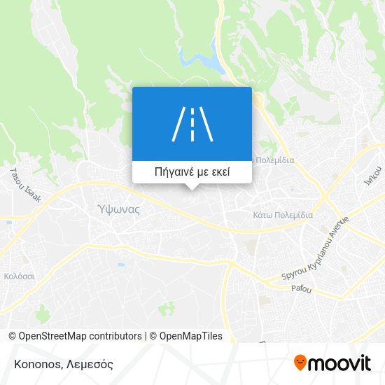 Kononos χάρτης