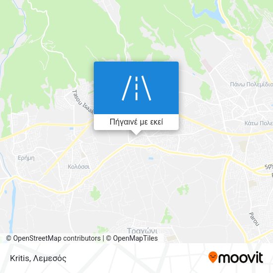Kritis χάρτης