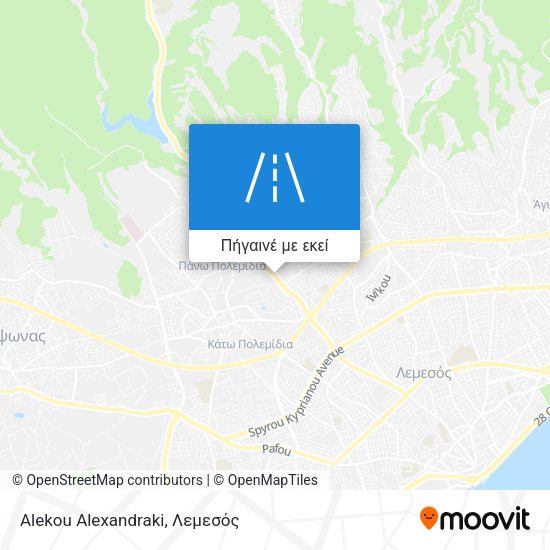 Alekou Alexandraki χάρτης