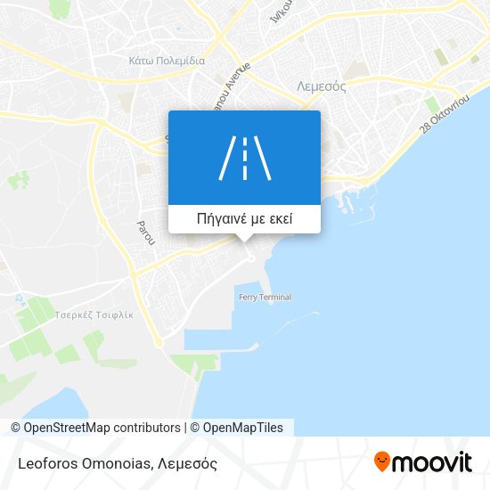 Leoforos Omonoias χάρτης