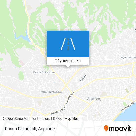 Panou Fasoulioti χάρτης