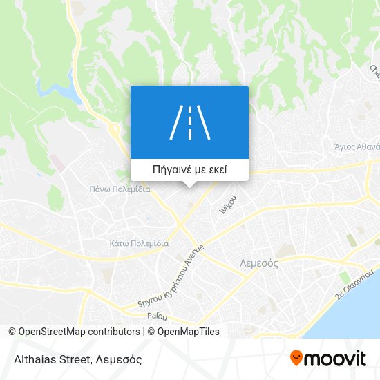 Althaias Street χάρτης