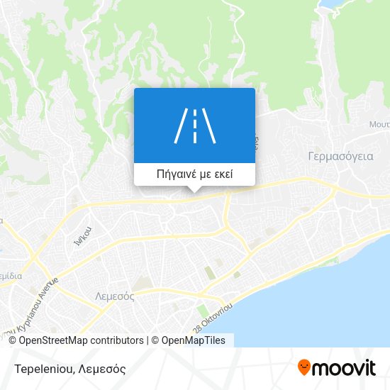 Tepeleniou χάρτης