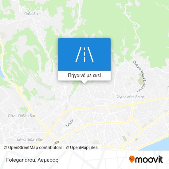 Folegandrou χάρτης