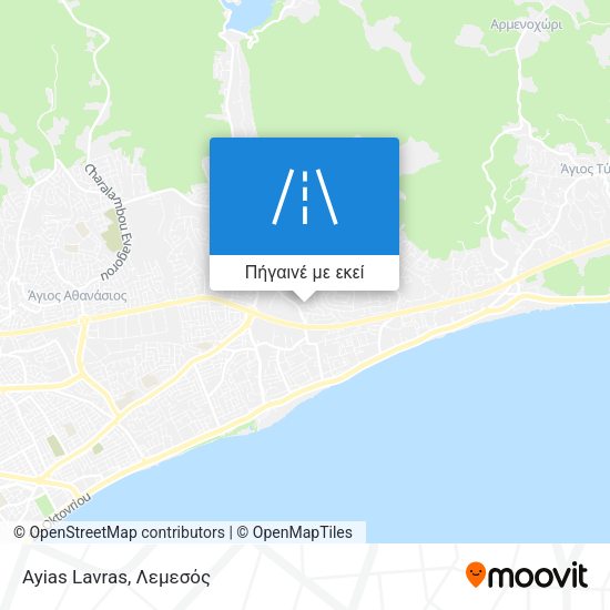 Ayias Lavras χάρτης