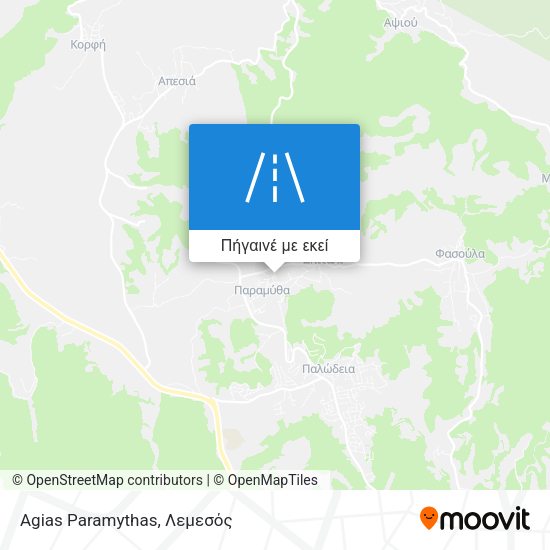 Agias Paramythas χάρτης