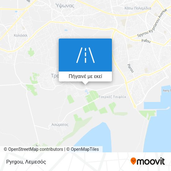 Pyrgou χάρτης
