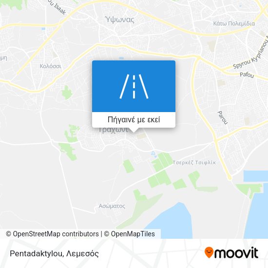 Pentadaktylou χάρτης