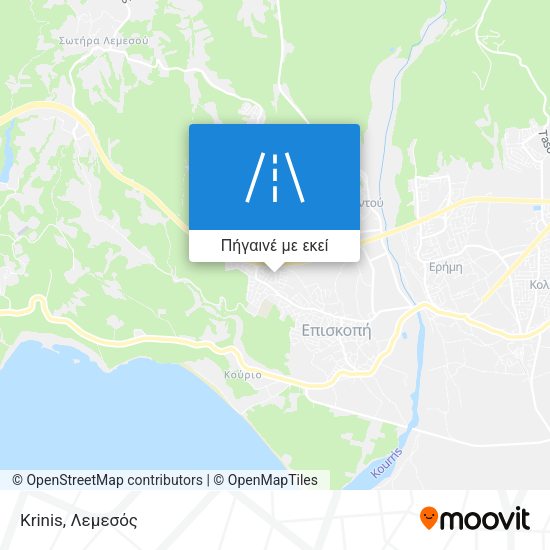Krinis χάρτης
